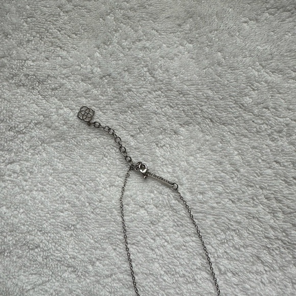 Kendra Scott Silver Necklace with textured silver stone - Picture 4 of 4